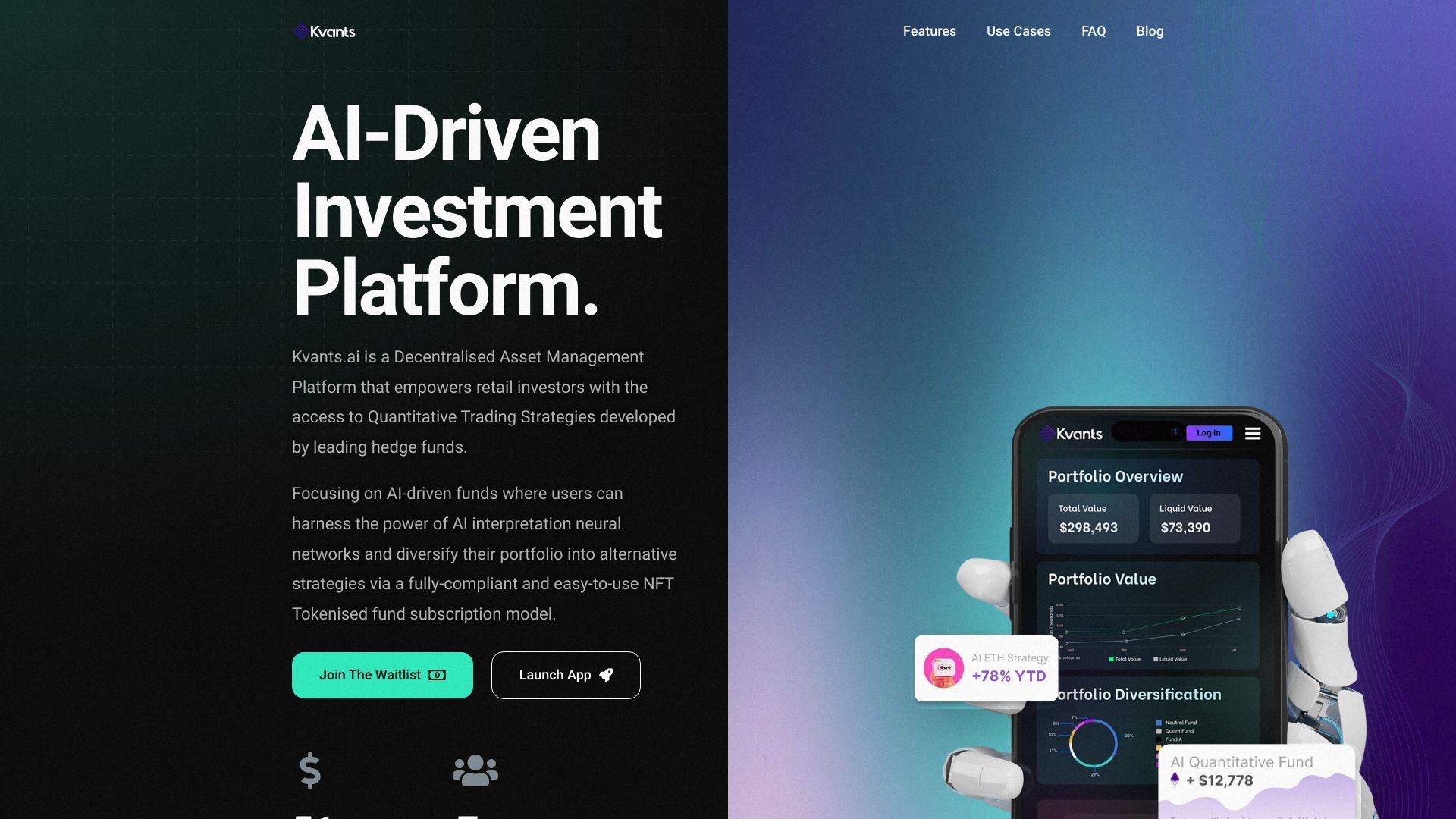 Kvants.AI - 去中心化资产管理平台