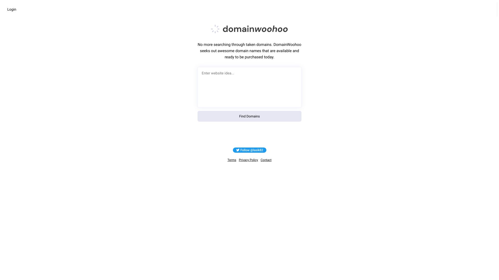 DomainWoohoo | AI域名搜索工具