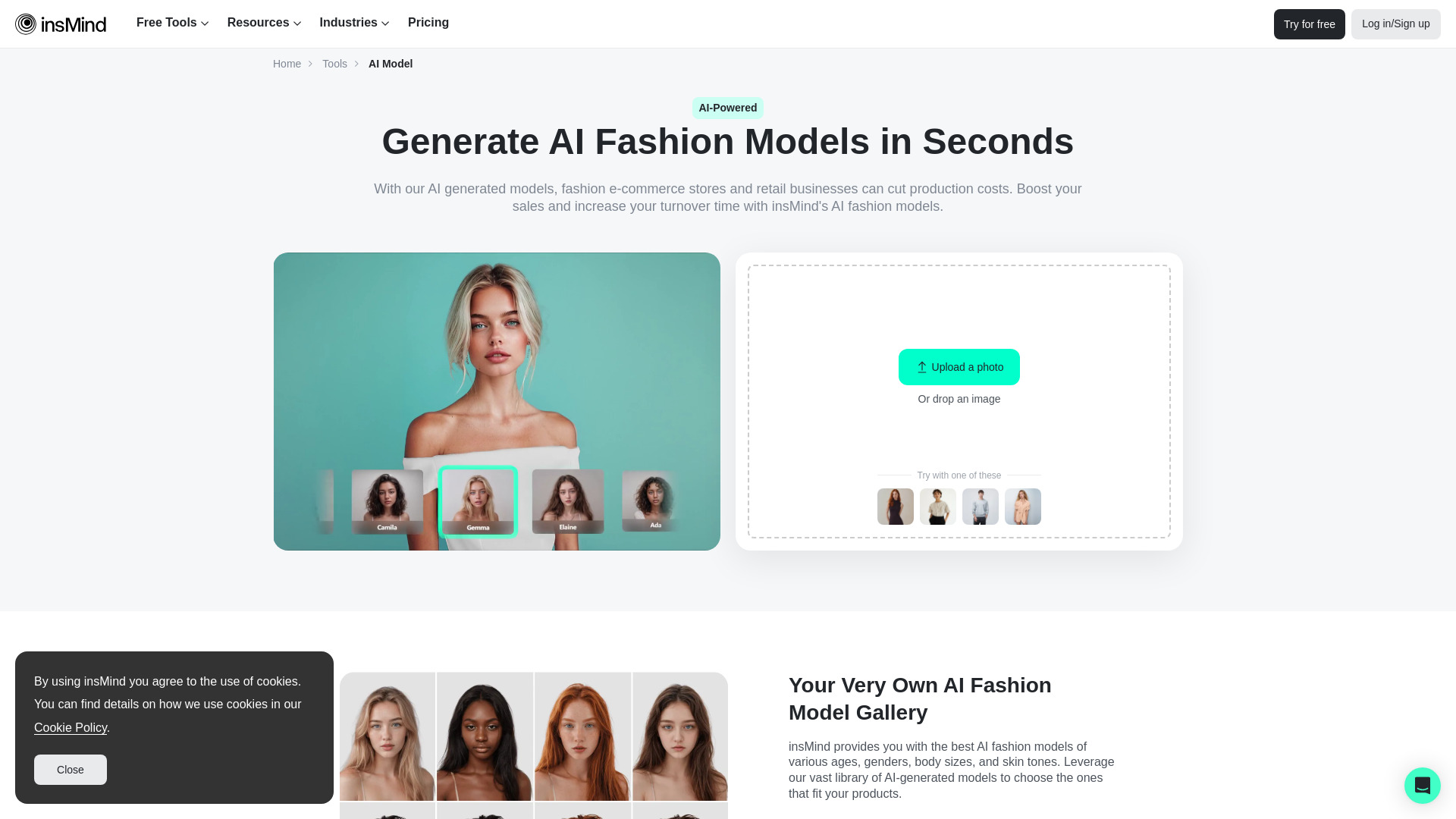 AI Fashion Models (Face Swap) by insMind