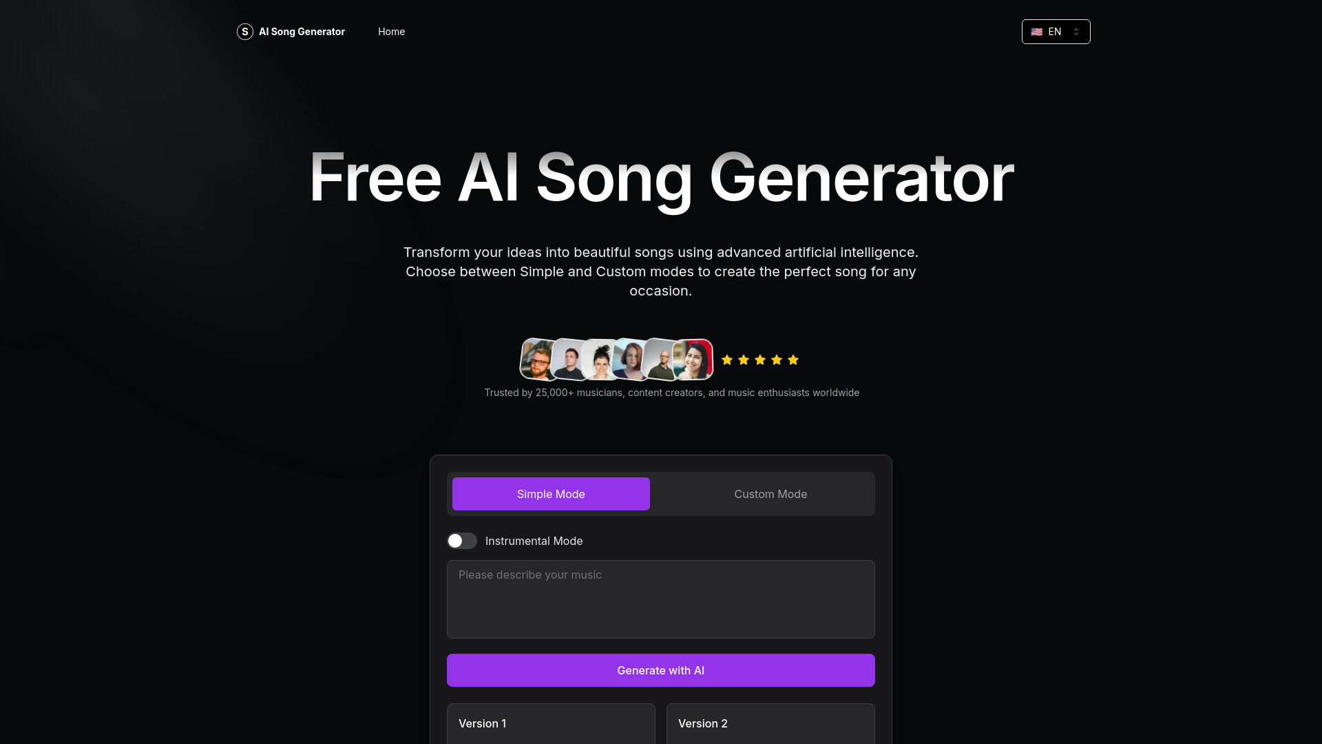 Free AI Song Generator