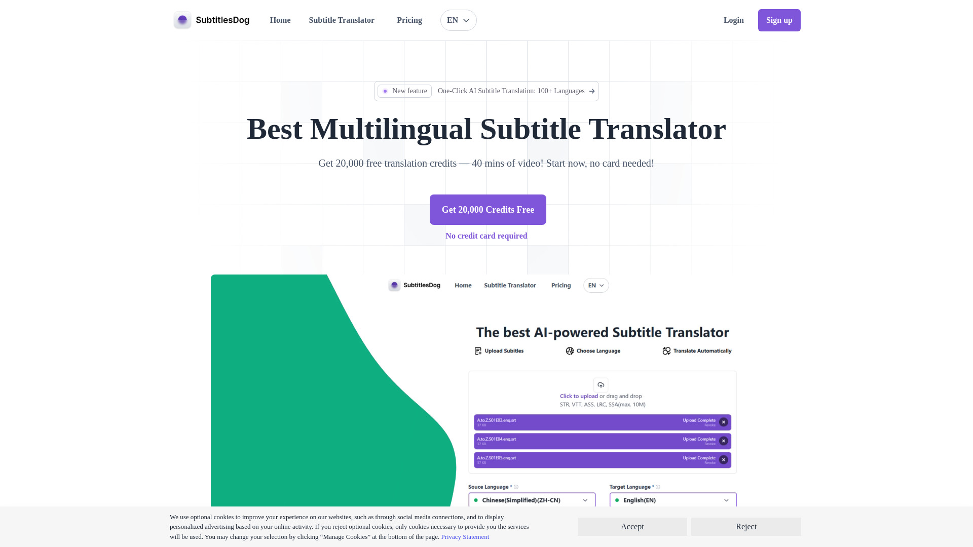 SubtitlesDog - Best AI Subtitle Translator