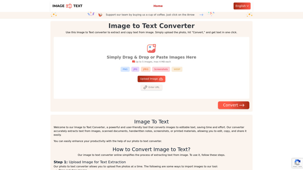 Image to Text Converter