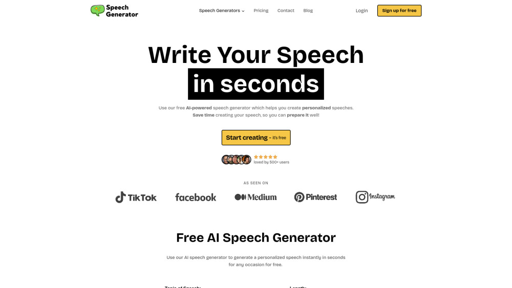 SpeechGeneratorAI