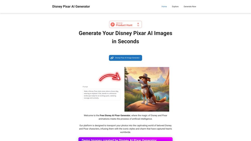 Disney AI Pixar生成器