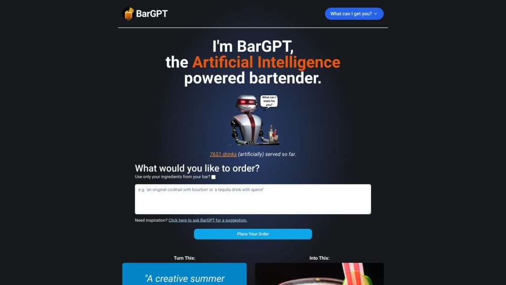 BarGPT