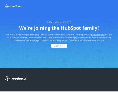 HubSpot收购Motion AI