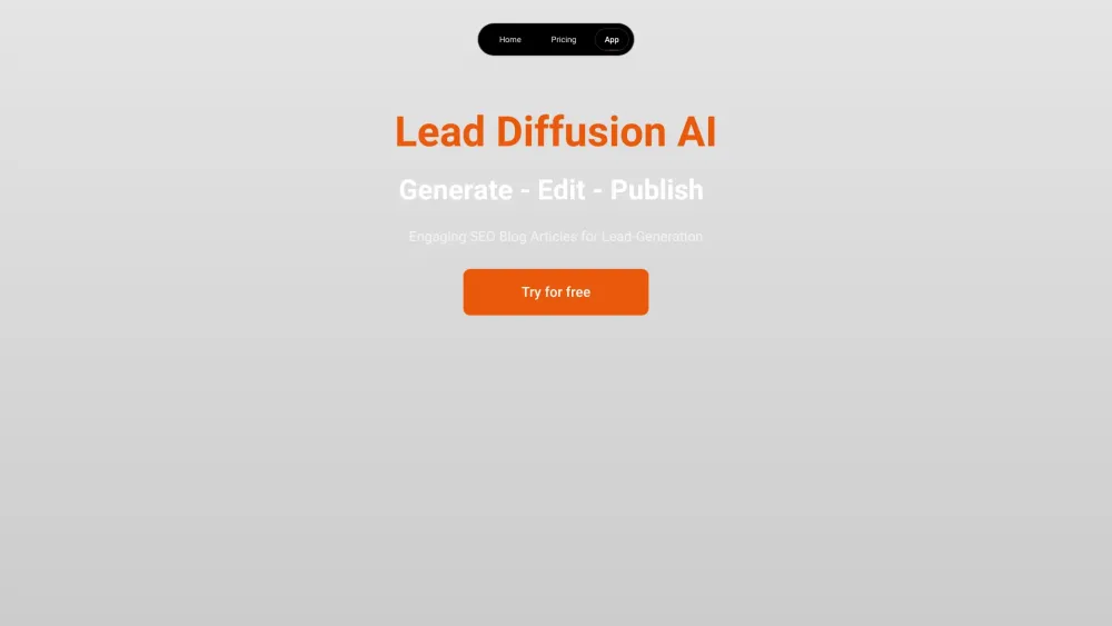 Lead Diffusion AI