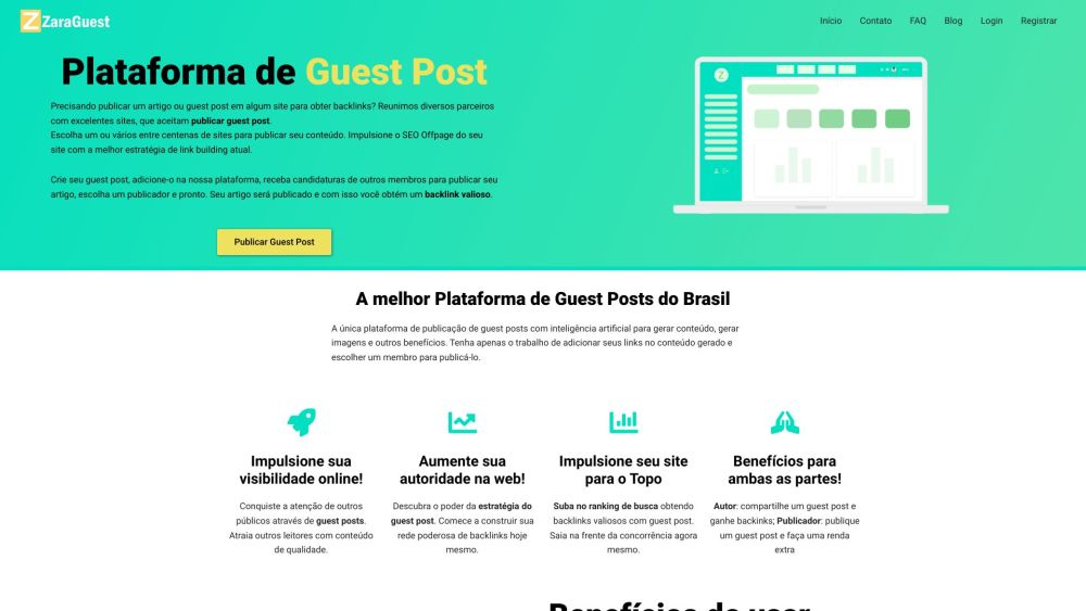 Plataforma de Guest Post - ZaraGuest