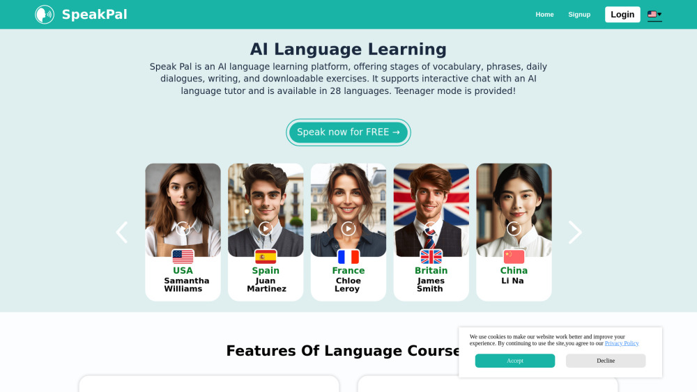 AI Language Learning - SpeakPal