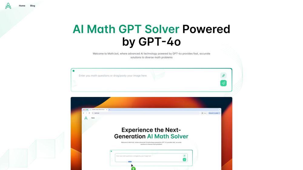 AI Math GPT Solver Online Powered by GPT-4o