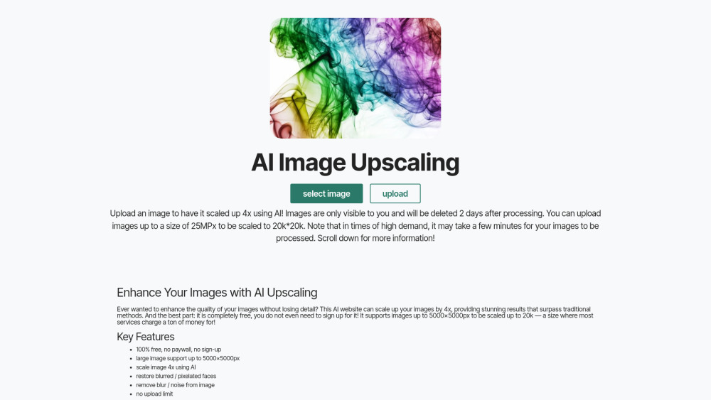 AI Image Upscaling