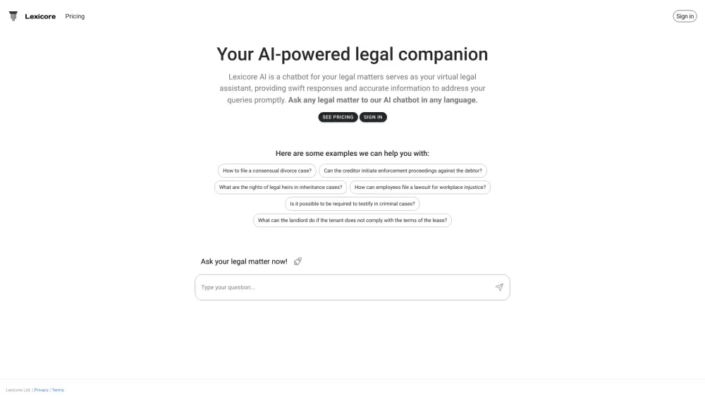 Lexicore - AI for Legal Practices