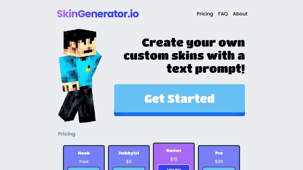 skingenerator.io - 一个Minecraft皮肤生成器