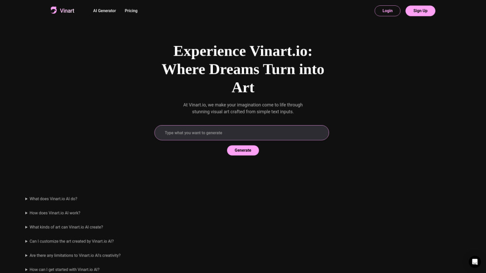 Vinart.io AI